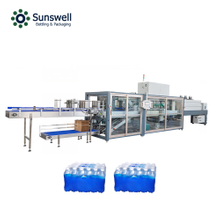 Drinking Water Beverage Automatic PE film Bottle Shrink Wrapping Packing Machine