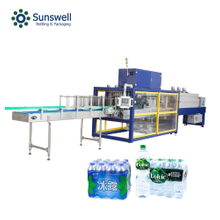 Automatic plastic film shrink wrapper packing machine